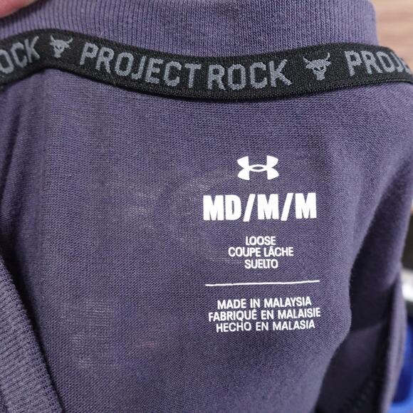 UNDER ARMOUR PROJECT ROCK WORLDWIDE DISRUPTION IRON PARADISE TSHIRT SIZE M - Picture 9 of 9